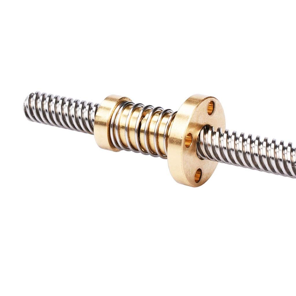 Tornillo T8, paso de 2/4/8mm, 8mm de diámetro, 100-1200mm, tuerca antirretroceso for impresora(L=8mmx600mm)