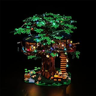 VONADO Led Light Kit Compatible with Lego Ideas Tree House Building Kit, DIY Light Kit (Green Leaves)