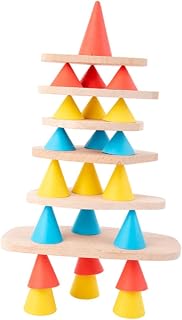 Hohopeti Blocos De Construção Para Crianças 1 Conjunto De Brinquedos De Madeira Brinquedos De Empilhamento Jogos De Empilhamento Brinquedos Brinquedo De Aprendizagem Precoce