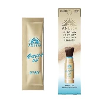 ANESSA パーフェクトUV ブラッシュオンパウダー 本体とレフィル Amazon | 【セット販売】【本体＋詰め替え用 各1個】アネッサ