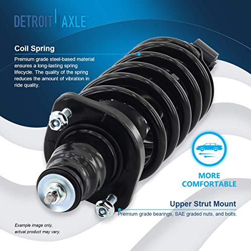 Image of Detroit Axle - Rear Struts for 2002-2006 Honda CR-V Complete 2 with Coil Spring 2003-05 Replacement Quick Install Ready Shocks Assembly