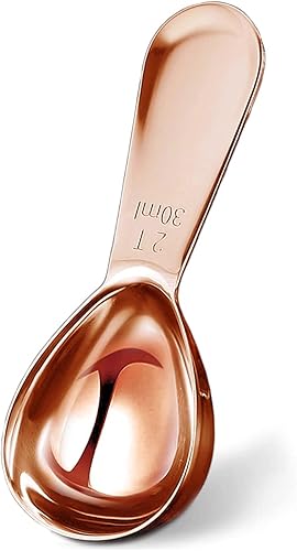 Miniatura 10 de Cuchara de café dorada de 2 cucharadas y 1 cucharada de café medidora de acero inoxidable para café molido, cuchara de mango corto, para té, azúcar,