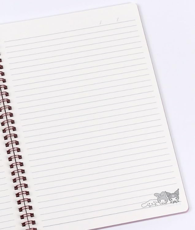 Carnet à spirale 60 feuilles lignées de 7 mm pour écriture fluide