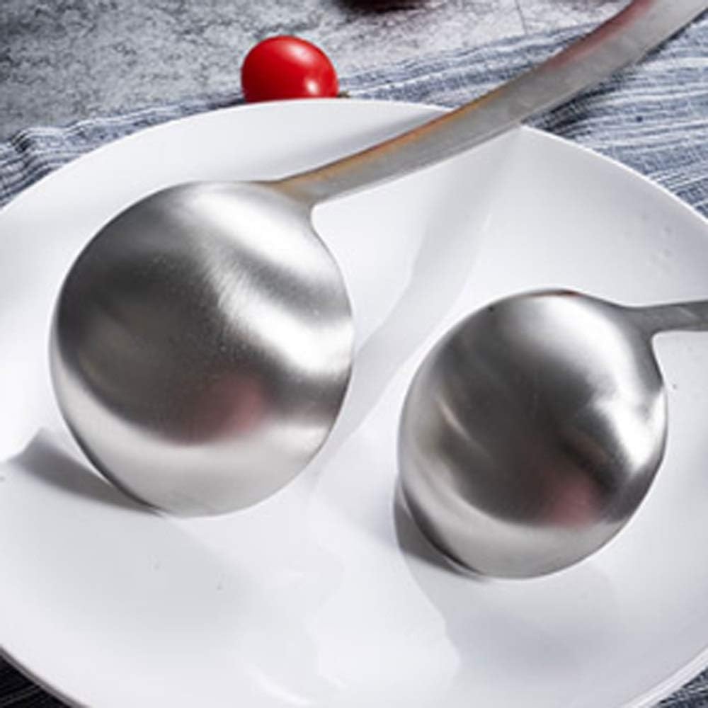 Soup Spoon Household Stainless Steel Soup Shell Hot Pot Colander Long Handle Thickened Kitchen Porridge Spoon Large Set