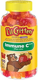 L'il Critters Immune C Plus Zinc Gummy Vitamins, Naturally Sourced Colours & Flavours