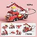 Vilbocr City fire Truck Building Block Toy (142 PCS) – 7-in-1 Fire Truck & Rescue Set, STEM Learning Toys for Kids Ages 6-12, Creative Construction Kit for Birthday Gifts