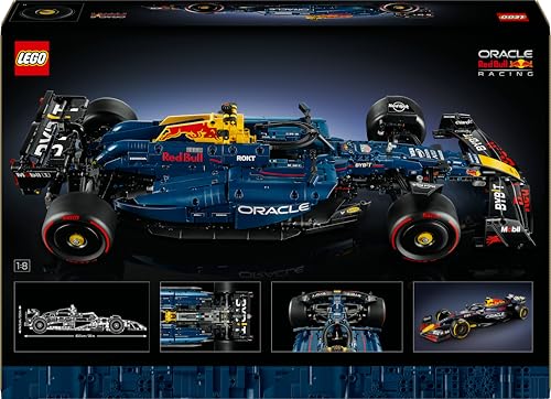 Technic Monoposto F1 Oracle Red Bull Racing RB20 - Modello di Auto da Corsa da Formula 1 in Scala 1:8 con Motore V6, Cambio, Sterzo e DRS - Regalo per Adulti, Uomo e Donna da Collezione - 42206 - Lego - Immagine 10