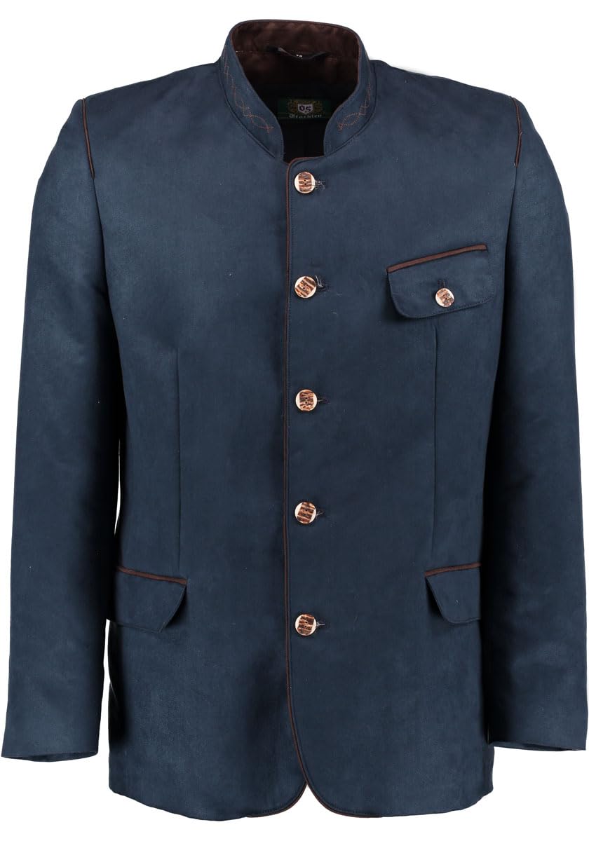 OS Trachten Herren Trachtensakko Janker Trachtenjacke mit Stehkragen Bravi