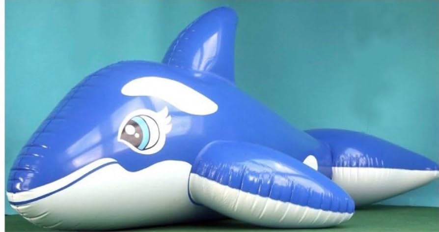 Amazon | シャチ ブルー ツヤあり フロート 空気ビニール風船