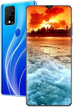 Ultra thin S21 Plus Smartphone Unlocked Dual SIM Dual Cameras 13MP 14MP Mobile phone Quad core 8GB RAM 512GB ROM 6 7 HD Dewdrop Display Screen Face Fingerprint ID Blue