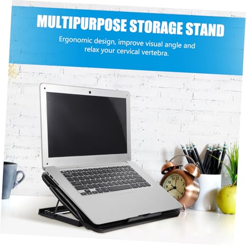 Support de refroidissement PC portable Hemobllo à ventilation réglable noir - 3