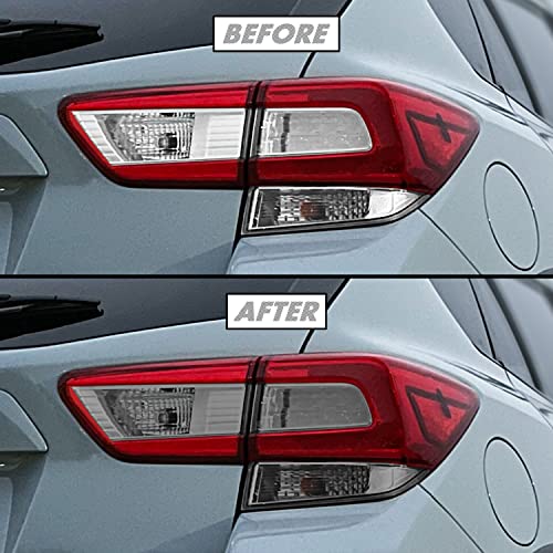 Image of SlickMod PreCut Vinyl Smoke Tint for 2018-2022 Subaru Crosstrek Tail Light (3. Turn Signal & Reverse, 35% Light Smoke)