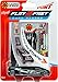 FLAT 2 FAST Original Stunt Card Racer – Flat Car Racer and Pocket Size Racecar Launcher with Built-in Button for Stunt Launching and Racing – Compact – Jet Black