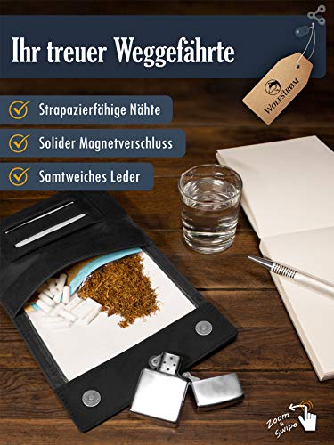Tabaktasche Wolfstrøm Tåruk Premium Tabakbeutel aus Leder