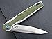 Eafengrow EF942 EDC Folding Knife, D2 Steel Blade Titanium Plating & G10 Handle,Pocket Clip with Frame Lock EDC Pocket Flipper Knife for Camping Hiking Survival Outdoor(Green)