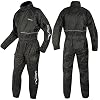 Combinaison Anti pluie 100% étanche Moto Scooter Custom 1 Pièce Nylon noir XXL