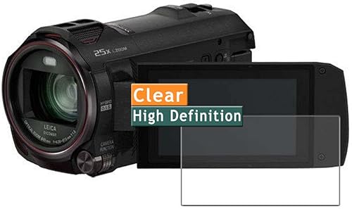 Paquete de 4 protectores de pantalla, compatibles con Panasonic Digital 4K videocámara HC-VX985MHC-WX995M, protectores de película de poliuretano