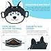 RMOKISIN Dog Treat Pouch with Clicker Magnetic Closure, Silicone Fanny Pack for Pet Training,Adjustable Waist Belt, Leak-Proof, Ideal for Walking Training (Husky)
