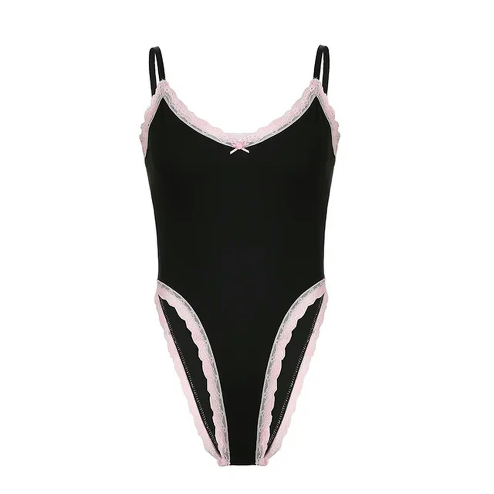 Body tricoté noir Y2K parfait pour vos tenues d'été mignonnes en terrasse
