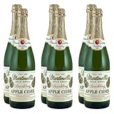 Martinelli’s Sparkling Apple Cider – Premium Non-Alcoholic Carbonated Apple Juice, 25.4 Fl Oz Glass Bottles, 6 Pack
