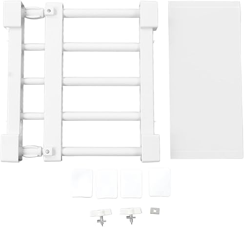 Miniatura 2 de Estante de tensión de armario de 44.1 lbs de carga para zapatos, perchero ajustable, longitud de barra de tensión de armario, divisor de uñas,