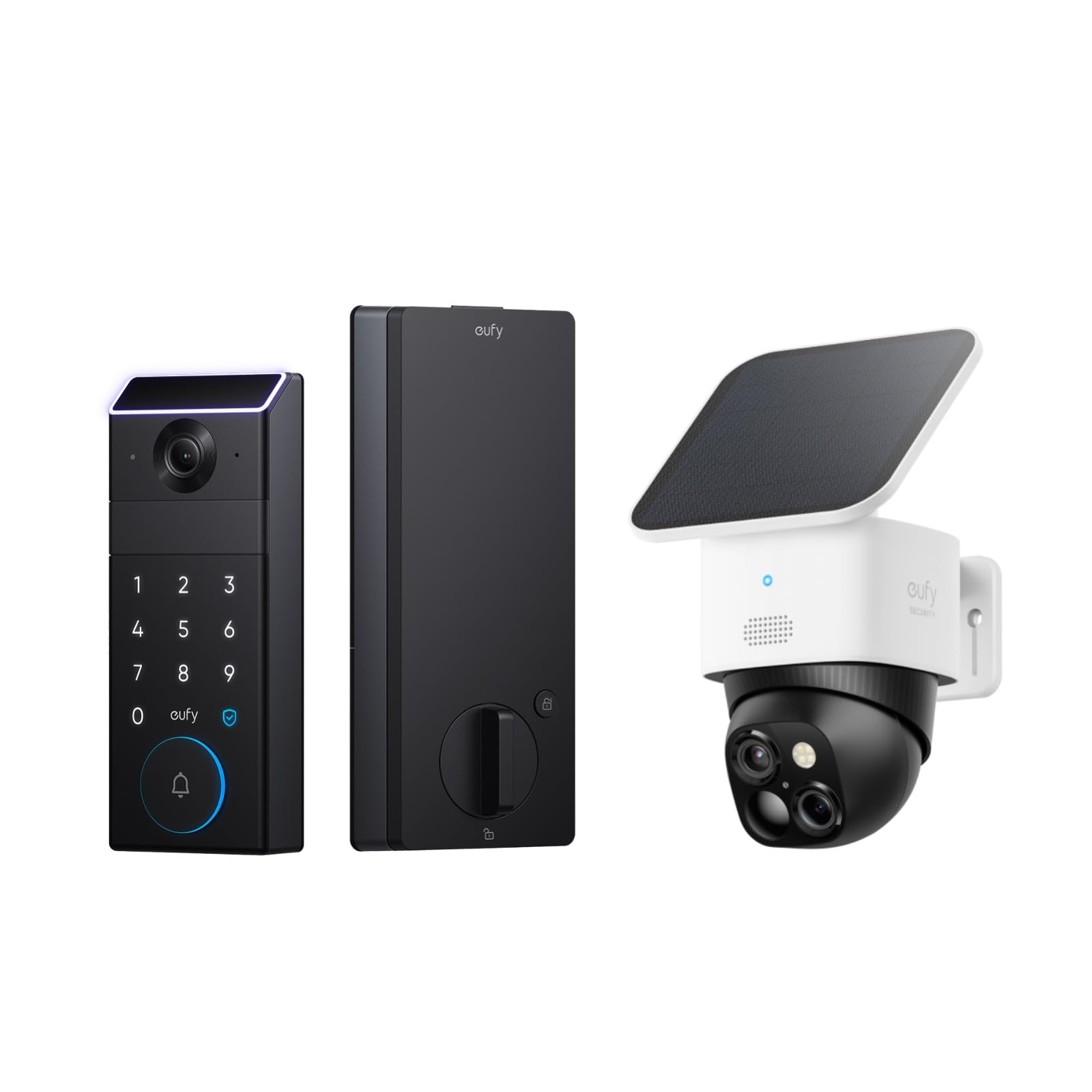 eufy FamiLock S3 + eufy Security SoloCam S340, Smart Lock with