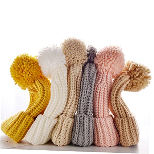 BESPORTBLE Boy Girl Boys and Girls Winter Hat Newborn Warm Knitted Cap Hand-Knitted Beanie Hat Pink4