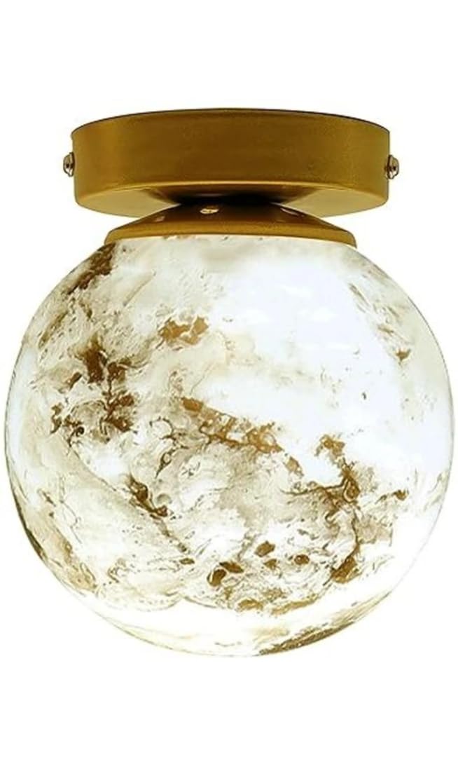 JEEVAN Fancy Lighting Metal Dual Ring Glove Flush Mount Ceiling Lamp Light, for Hallway Light Fixture Ceiling Flush Mount-image-21