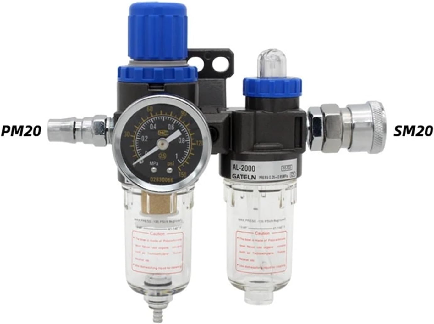 AFC2000 1/4" Air Filter Regulator Combination Lubricator(PM20 SM20)