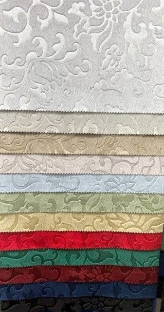 Vails Black Brocade Velvet Fabric Cut by the Yard, Ideal Embossed Material for Upholstery Coaches and Chairs, Drapery, Pillows, Slipcovers, Tablecloths, Sewing, DIY, Etc