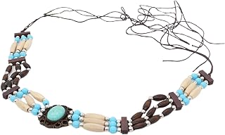 Cowboy Hat Band for Women Western Hat Bands Leather Hat Belt Western Beaded Hatband