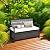 YITAHOME 70 Gallon Outdoor Storage Bench, Weather-Resistant Woven Rattan Deck Box, Wicker Storage Seat for Patio Furniture, Outdoor Cushions, Pool Storage and Garden Tools - Brown