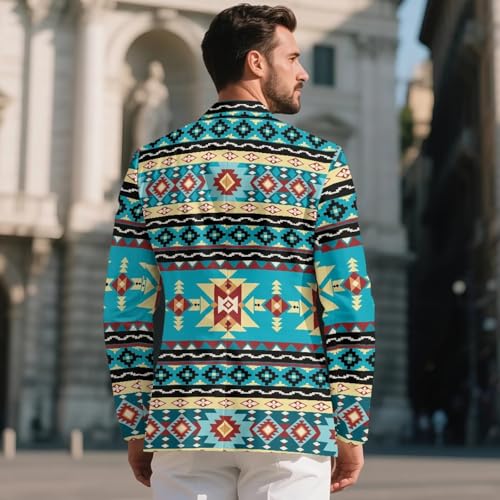 INSTANTARTS Men's Casual Blazer Lightweight Men's Casual Blazer Jackets Lined Collar Daily Blazers One Button2