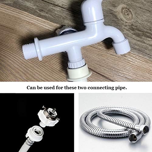 Miniatura 5 de Grifo de agua, grifo de plástico ABS para fregadero de cocina, lavabo, lavabo, grifo de agua con doble boquilla y mango (G12) (mango de cola)