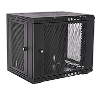1N Rack Mount Wall Cabinet Enclosure 9U Vented, Apply to Office Space, Network Wiring Room, Computer Room, Data Room,Control Center,etc, Sold by MendyNet