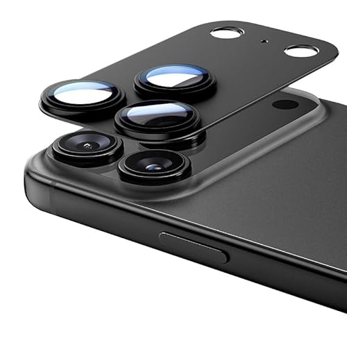 TRIPLE RIVER�EFor iPhone17 Pro Max �J���������Y 2�Z�b�g �A���~ + �����K���X �����Y�ی� �����Y�J�o�[ ���^�� �x�[�� ������� �A�C�t�H��17�v���}�b�N�X