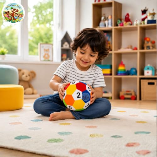 Image of Chi-Chimpu Toyss Soft Plush Number Ball 15 CM for Kids | Educational Fabric Ball with Numbers | Ultra Soft Stuffed Ball's for Babies, Toddlers & Children | Indoor Play, Learning & Birthday Gift