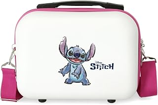 Disney Adorabile Stitch Accessori da viaggio- Custodia per trucchi, Bambine e ragazze, Bianco, Taglia Unica