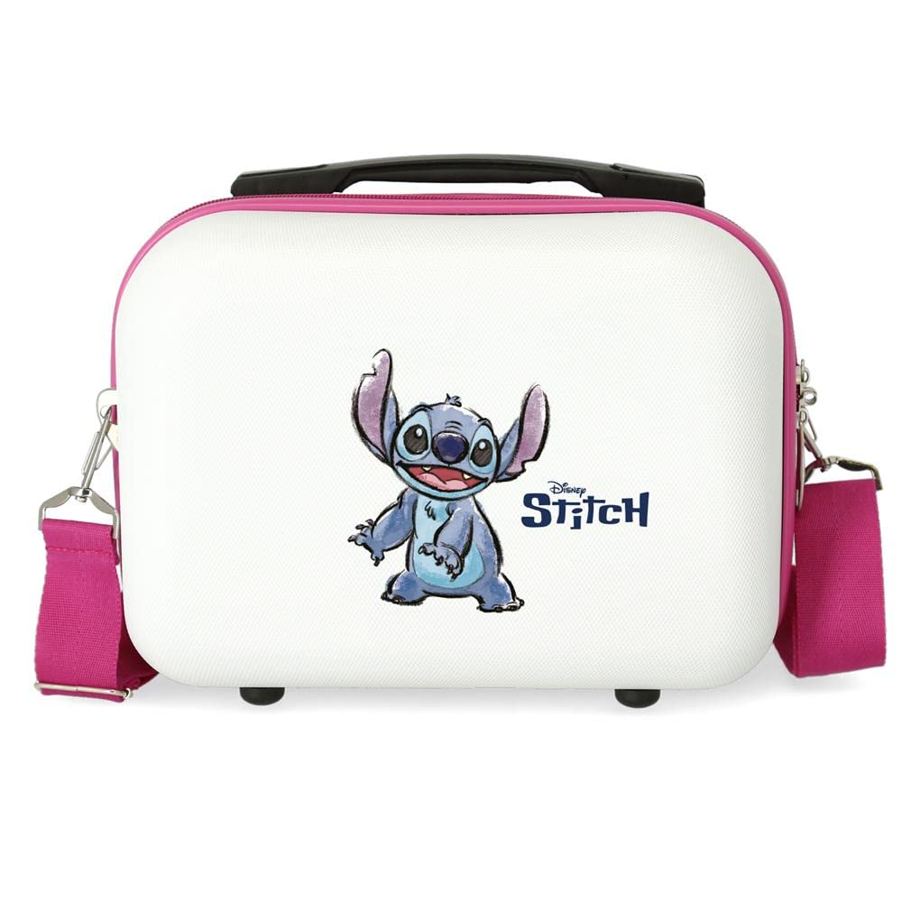 Disney Adorable Stitch Nececer Adaptable Blanco 29x21x15 cms Rígido ABS 9,14L 0,6 kgs