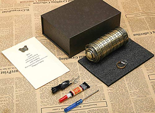Da Vinci Code Mini Cryptex Valentine's Day Interesting Creative Romantic Birthday Gifts For Her?Bronze? #TOP6