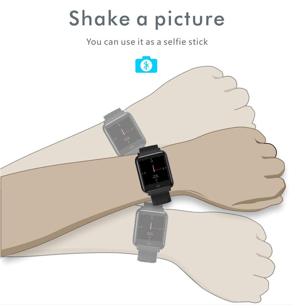 Fitness Tracker, Activity Tracker Guarda con Il Cardiofrequenzimetro, Schermo Touch Slim E Braccialetti Passo Movimento Impermeabile Contapassi Watch, per Bambini Donne E Gli Uomini