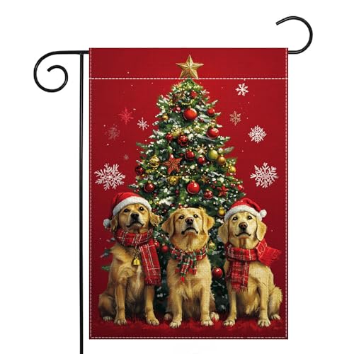 Drapeau de jardin pour chien double face décoration extérieure