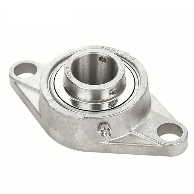1 pieza SUCFL206 304 Rodamiento esférico exterior de acero inoxidable con inserto base correa diamante