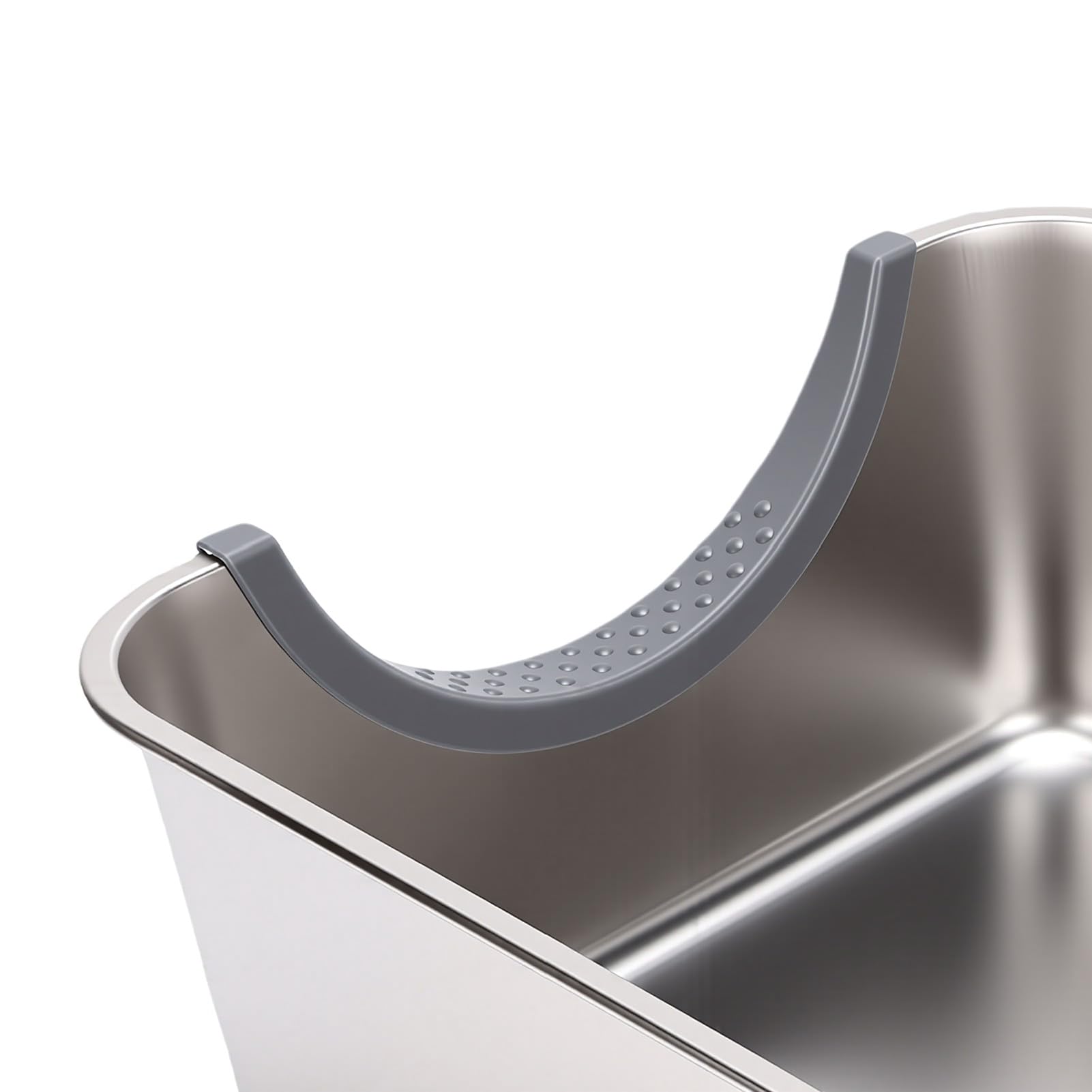 Katzenpflege- und Hygienezubehör, Katzentoilette, Zweikammer-Design mit Geruchskontrollfilter, Moderne Offene Oberseite für Große Katzen, Luxuriöse Edelstahl-Katzentoilette mit Zwei Fächern