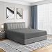 Luxury Full fitted sheet brushed microfiber, Gray