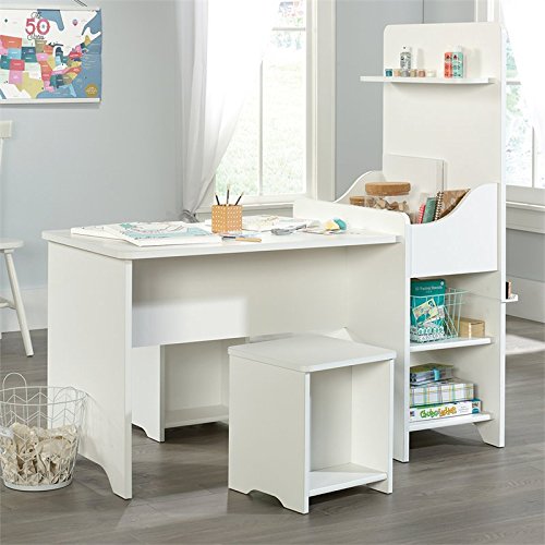 Sauder Pinwheel Kids Activity Center, Soft White finish - Image 3
