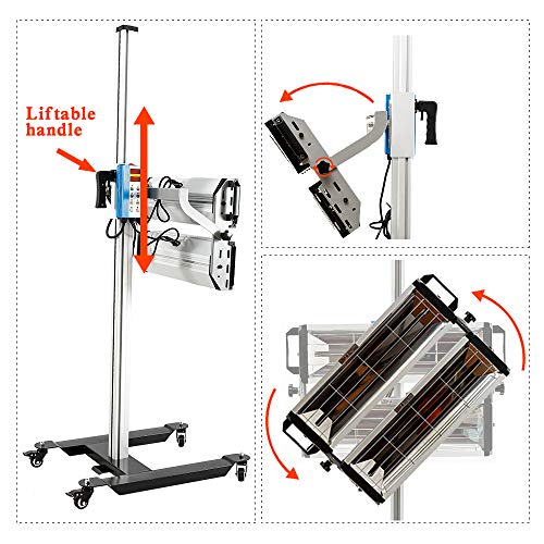 Infrared Paint Curing Lamp 2000W Shortwave Infrared Heat Lamp For Car Body Repair Paint Curing Systems,Ir Lamp For Body Repair Paint Tools,With Adjustable Bracket,Heat Lamps For Paint Booth #TOP4