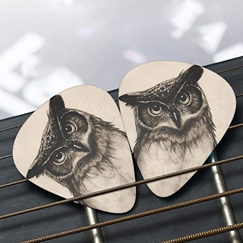 Ensemble de 12 médiators de guitare hibou mignon pour guitare acoustique, guitare électrique, contrebasse, ukulélé - Les Beatles, Paul McCartney, John Lennon, RIngo Starr, George Harrison Ensemble de 12 médiators de guitare hibou mignon pour guitare acoustique, guitare électrique, contrebasse, ukulélé – Image 8