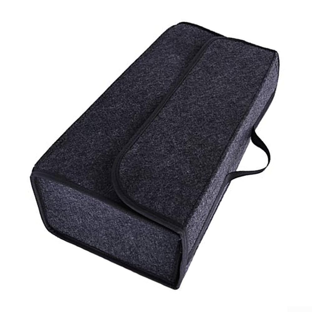 Auto Sitz Organizer Dunkelgrau Faserstoff Auto Sitz Organizer(3mm thick 50 * 15 * 24 Dark gray)