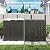 PatioZen 75 Gallon Resin Deck Box, Lockable Patio Outdoor Storage Box for Furniture, Garden Tools and Tools Storage, Waterproof Outside Storage Boxes - Black